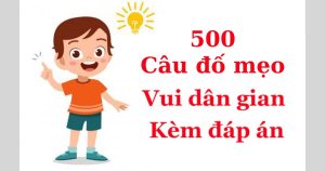 500 câu đố mẹo